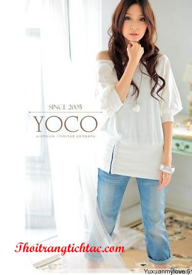 ao thun nu lech vay ca tinh