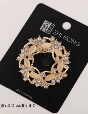 Tag cài đính đá hình tròn - E736