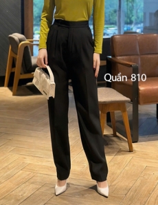 Quần ống đứng màu Đen - E810