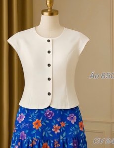 Áo linen màu trắng - E850