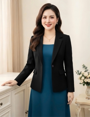 Áo khoác vest màu Đen - F360