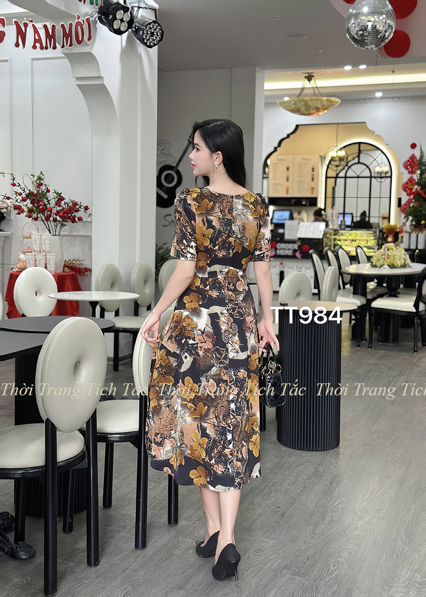 Da m xo e lu a mango eo peplum hoa tiet nau d984 8