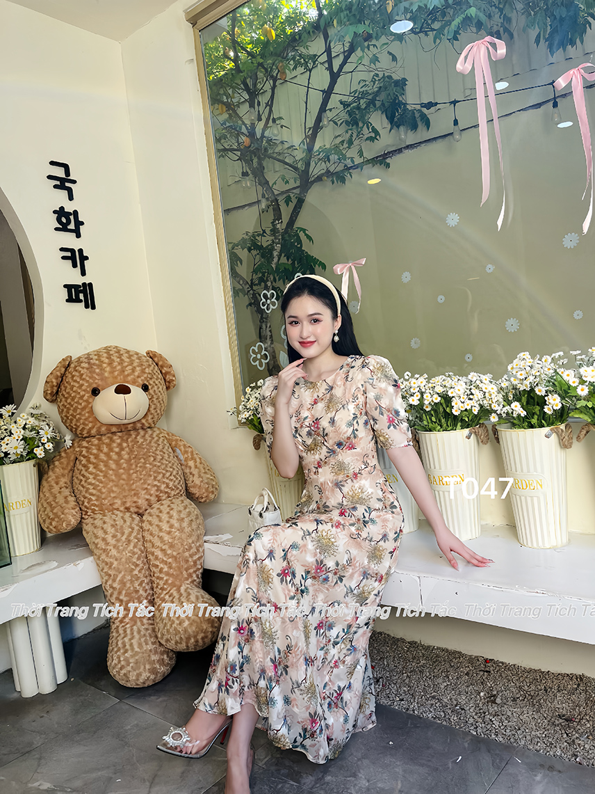 Dam xoe hoa voan to theu chan nguc mau da e047 2