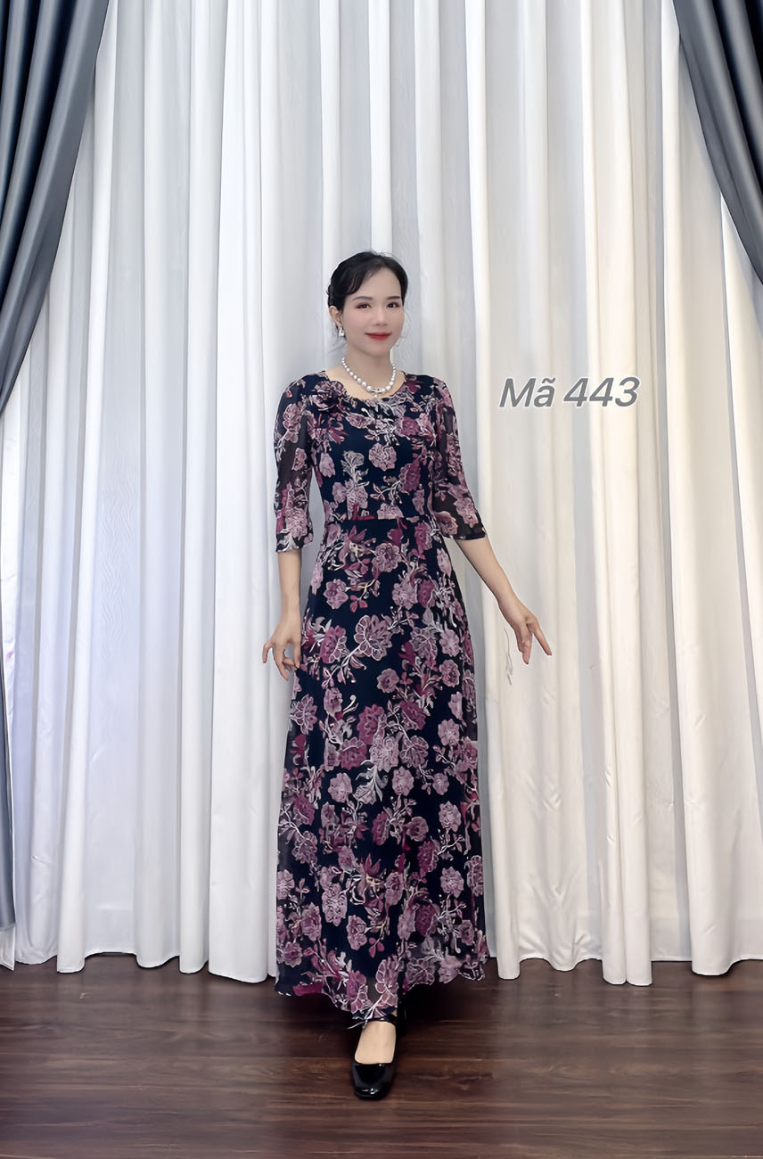 Dam maxi voan to nen den hoa hong e443 1