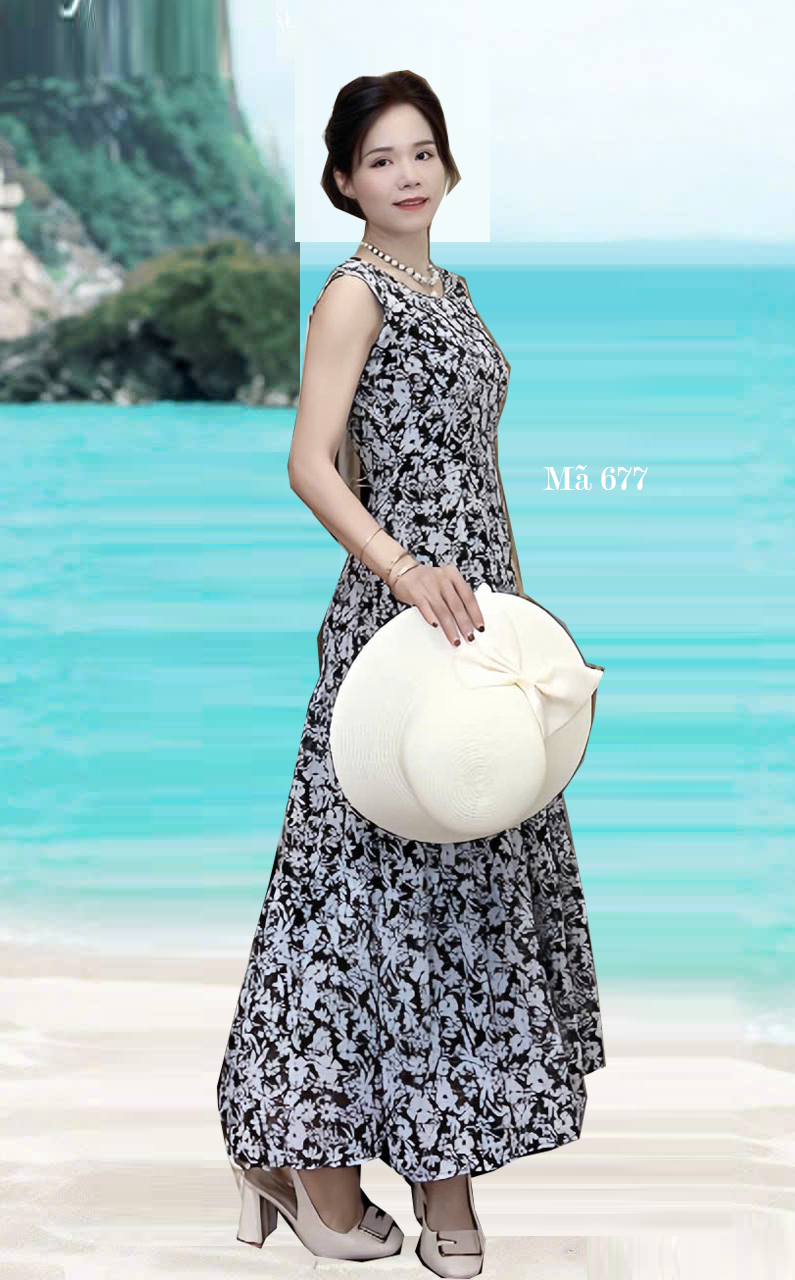 Dam xoe tang sat tay bong mau den trang e677 2