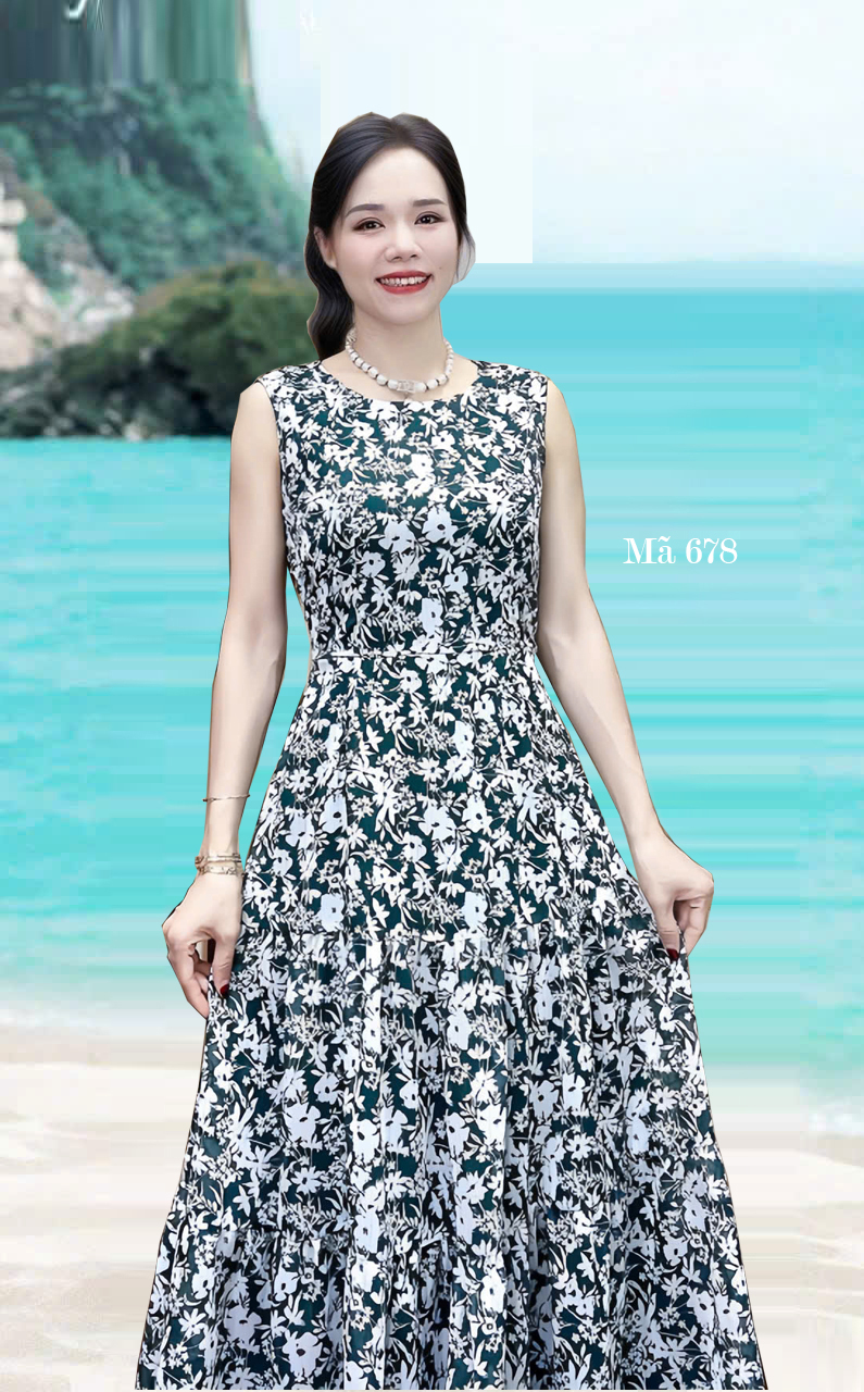 Dam voan tang sat tay nen mau xanh e678 4