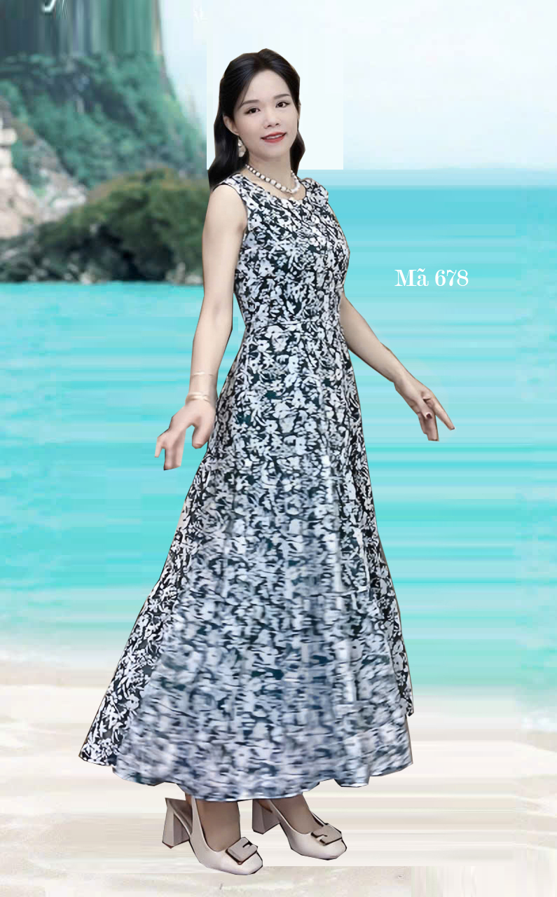 Dam voan tang sat tay nen mau xanh e678 6