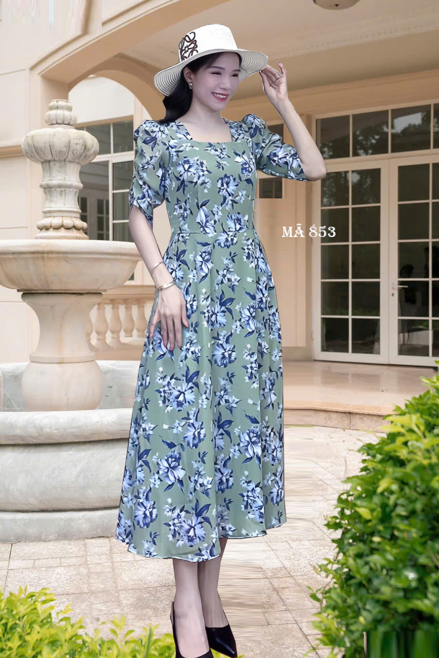 Dam voan xoe co vuong xanh e853 1