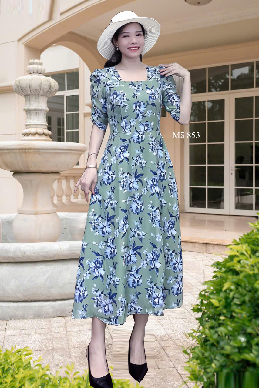 Dam voan xoe co vuong xanh e853 3