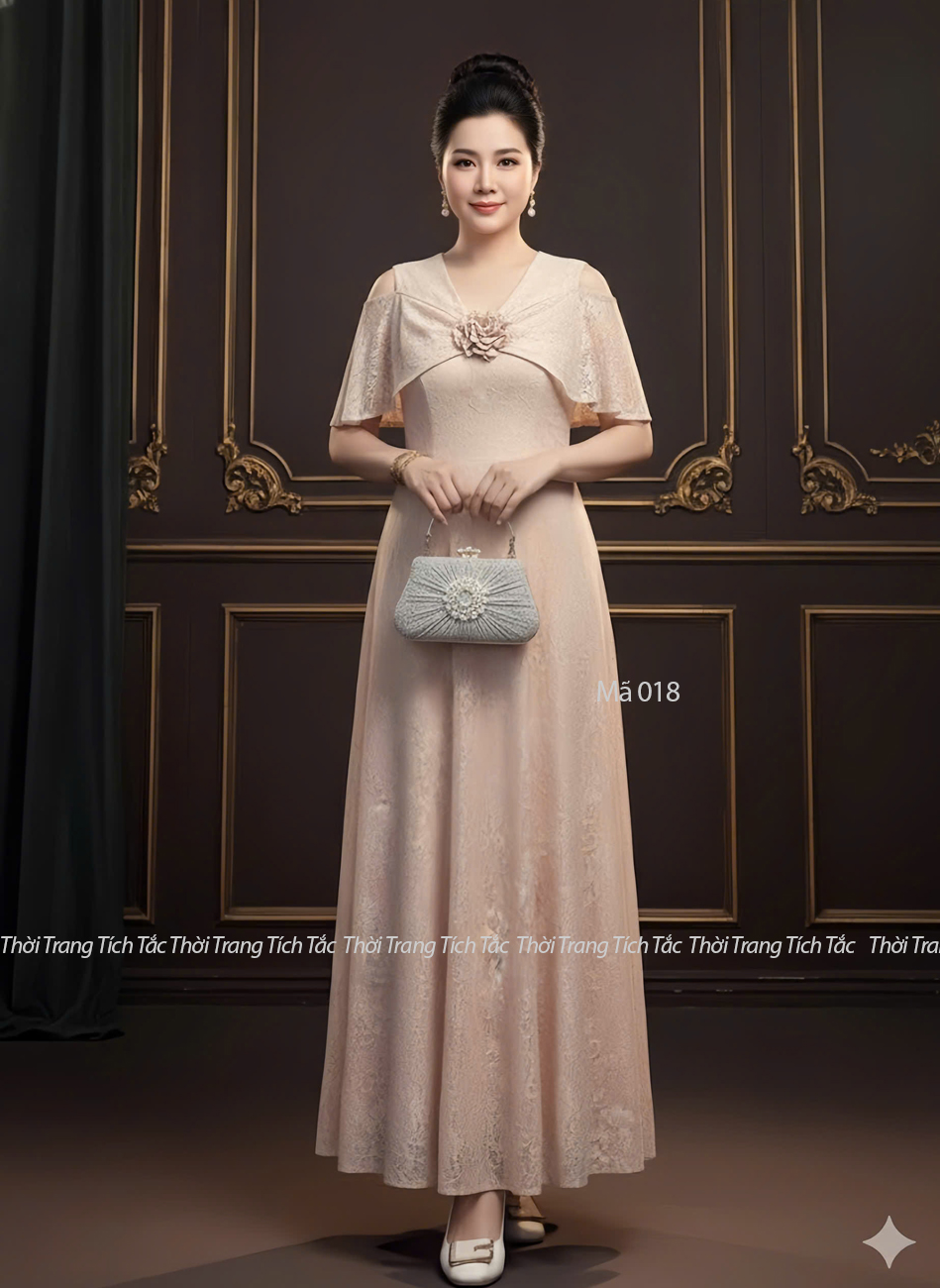 Dam maxi ren cao cap rot vai mau da f018 3