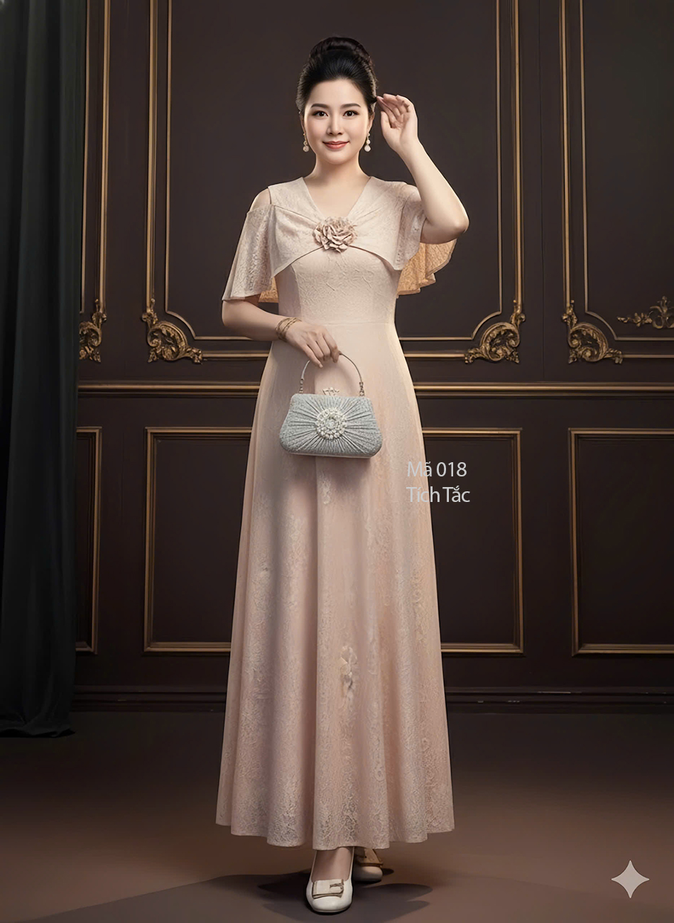 Dam maxi ren cao cap rot vai mau da f018 7