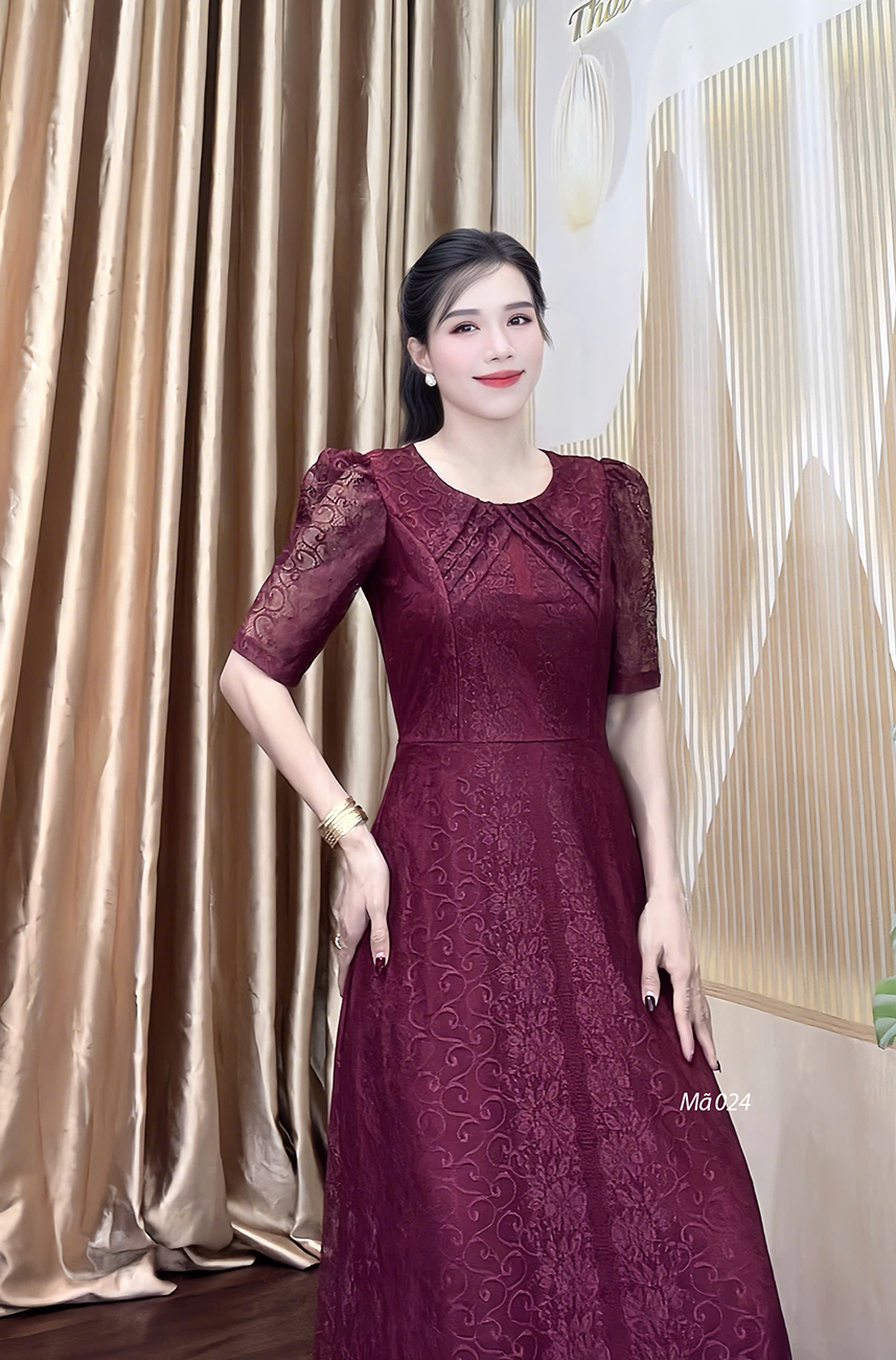 Dam ren maxi mau do trau f024 7