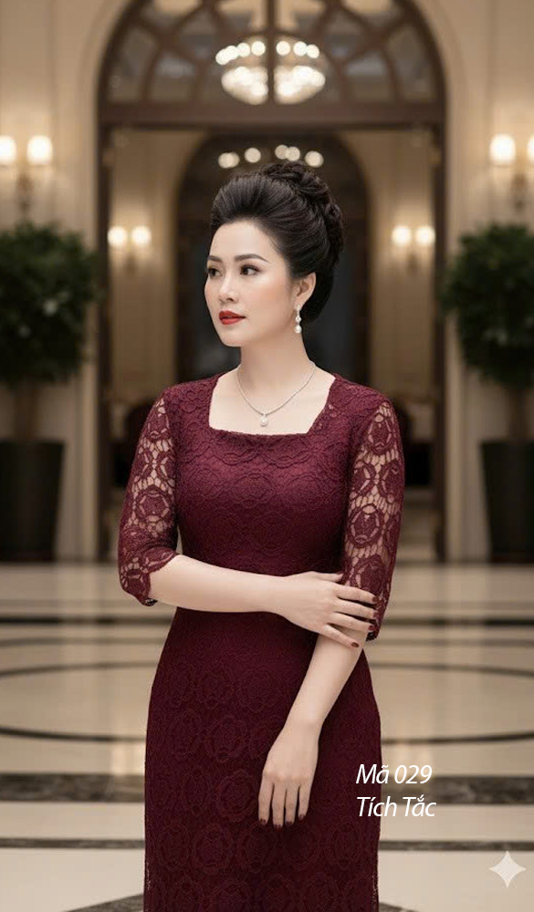 Dam ren noi co vuong mau do man f029 1