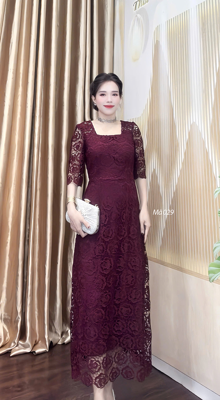 Dam ren noi co vuong mau do man f029 5