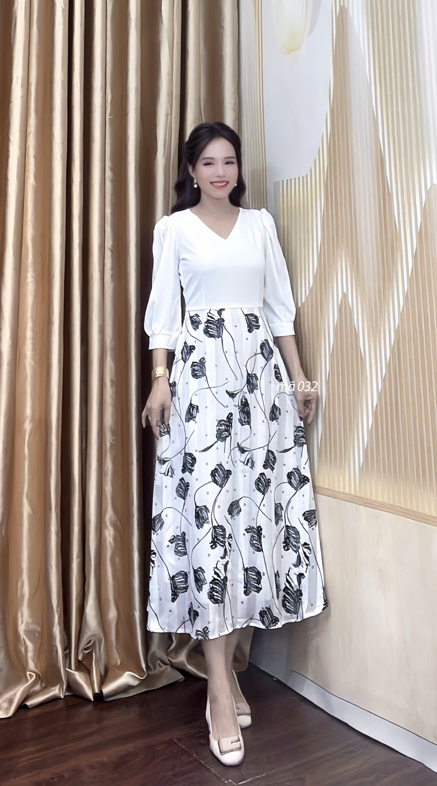 Dam phoi ao den chan vay tam soc f033 1