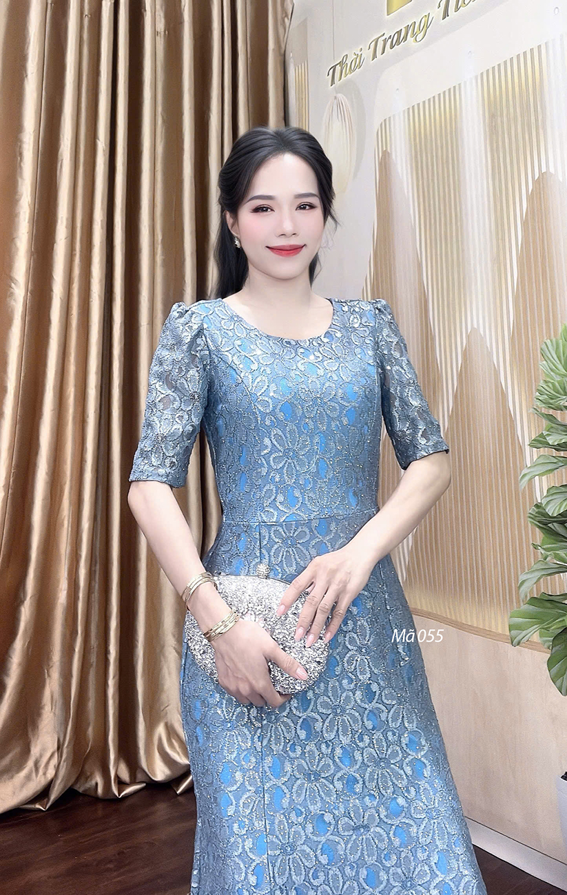 Dam ren duoi ca co tron mau xanh xam f055 1