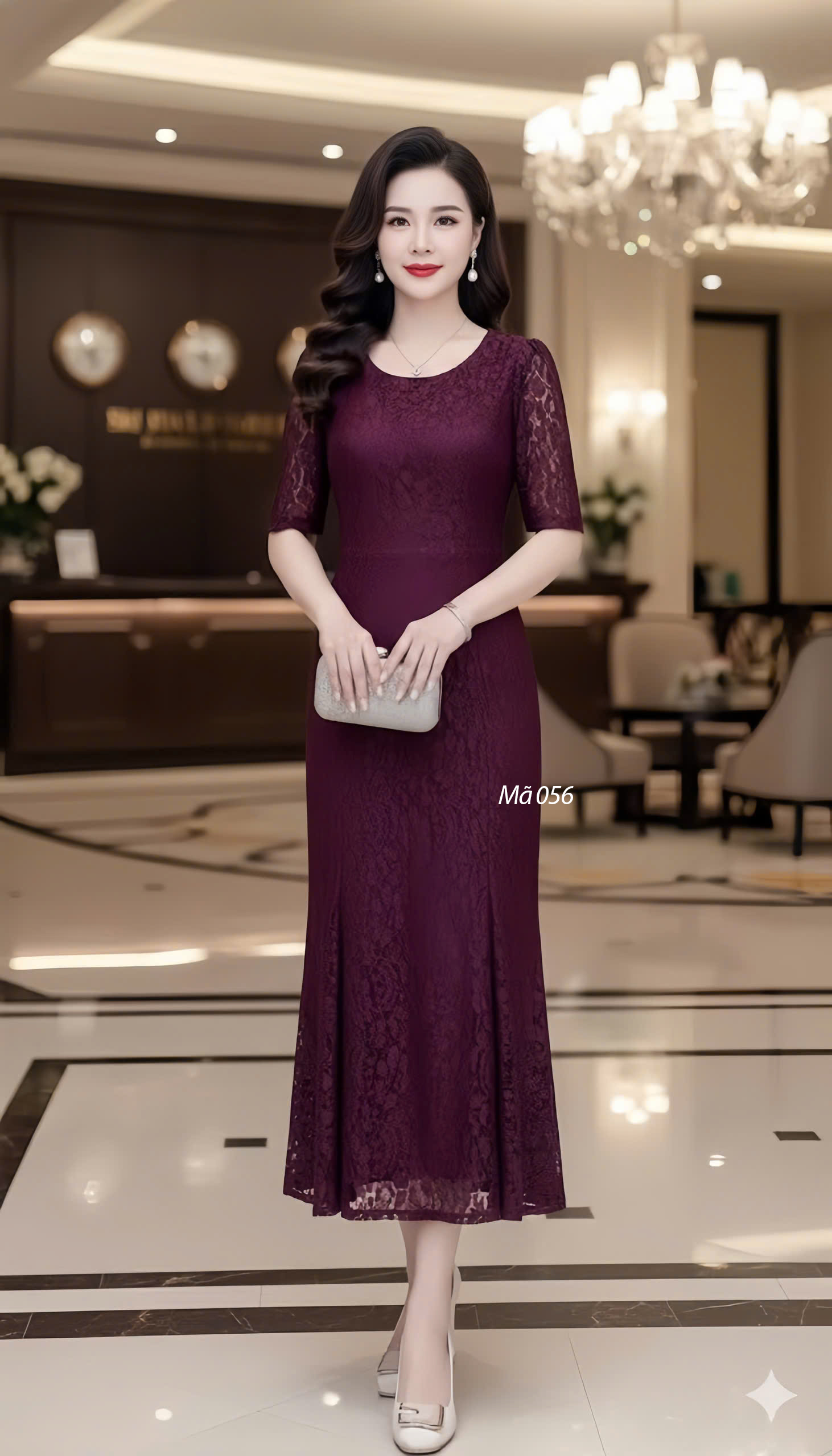 Dam ren duoi ca co tron mau do man f056 6