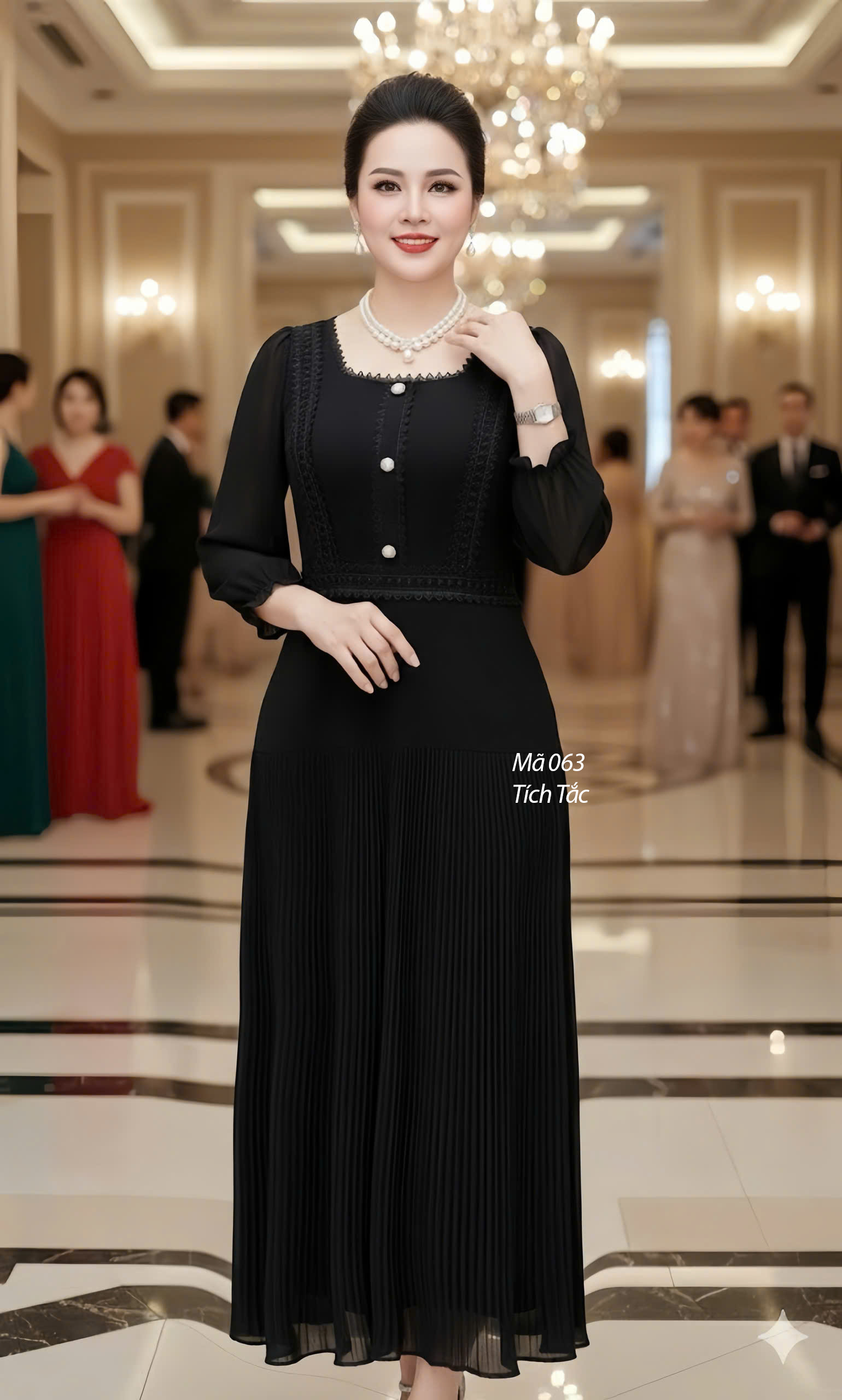 Dam dap ly vien ren co vuong mau den f063 4