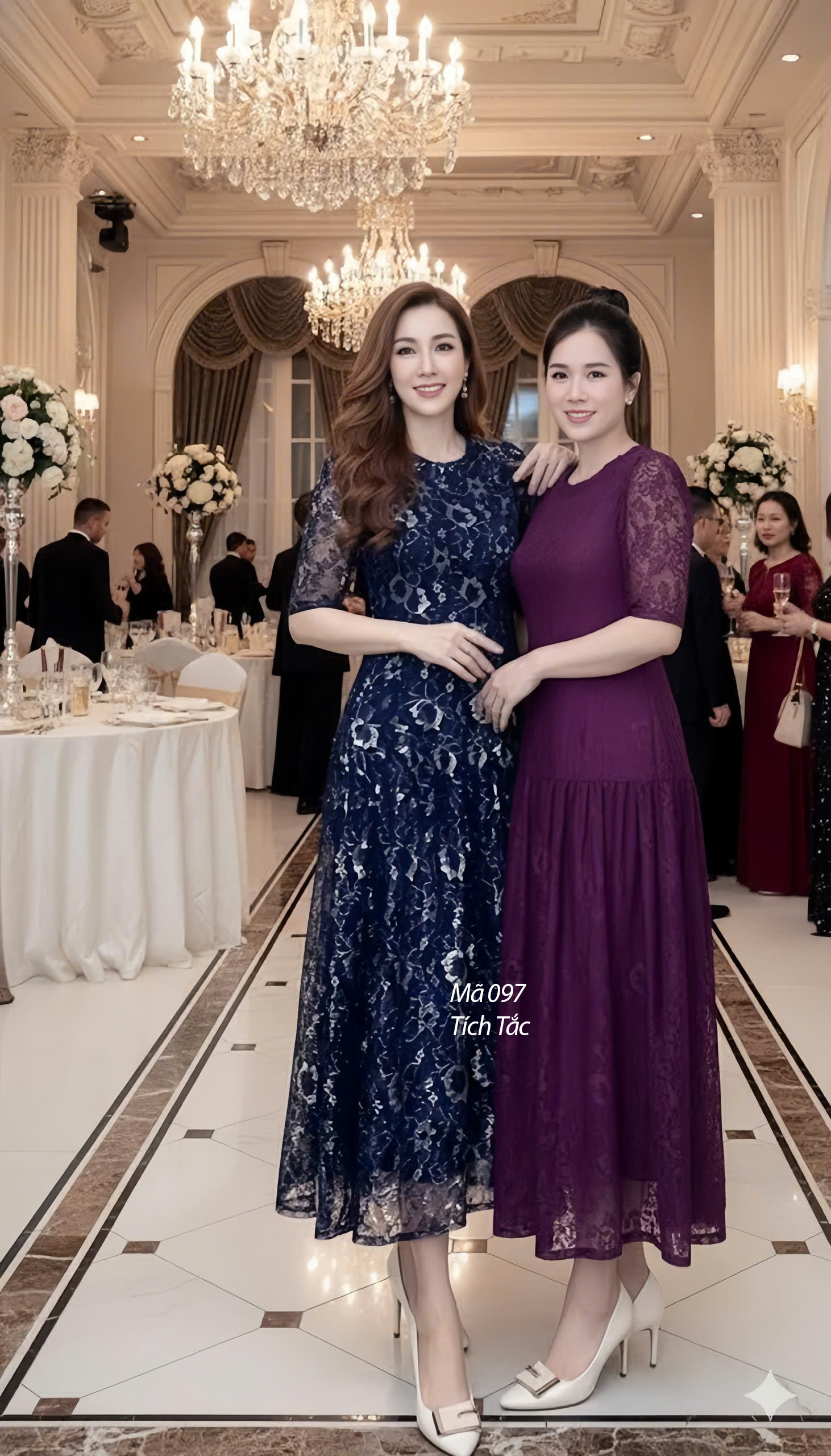 Dam ren co tron tang xoe mau tim cam f097 7