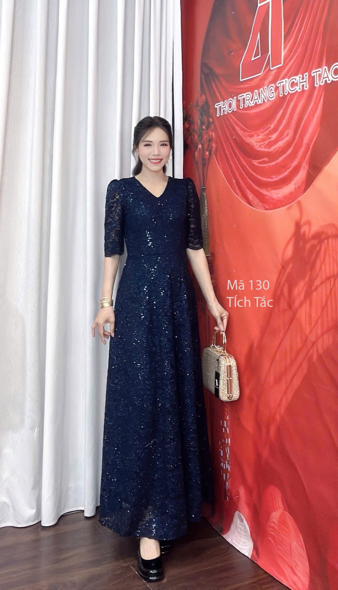 Dam ren maxi co tim hat kim sa mau xanh den f130 2