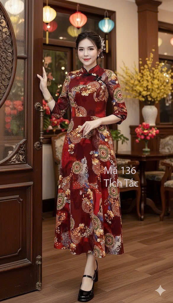 Dam xoe lua mango mau do hoa tiet lap the f136 4