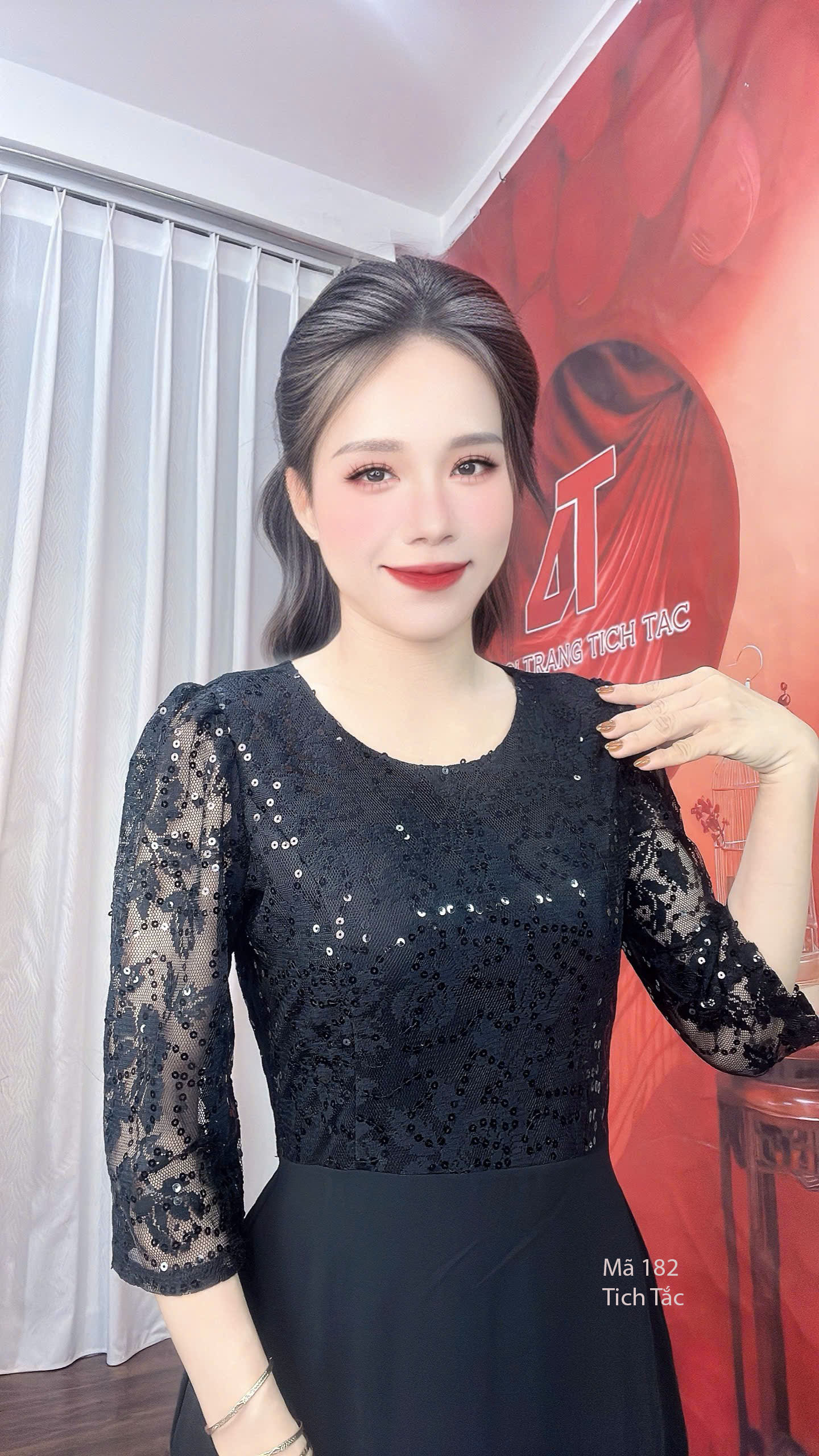 Dam voan phoi ren co tron hat kim sa mau den f181 5