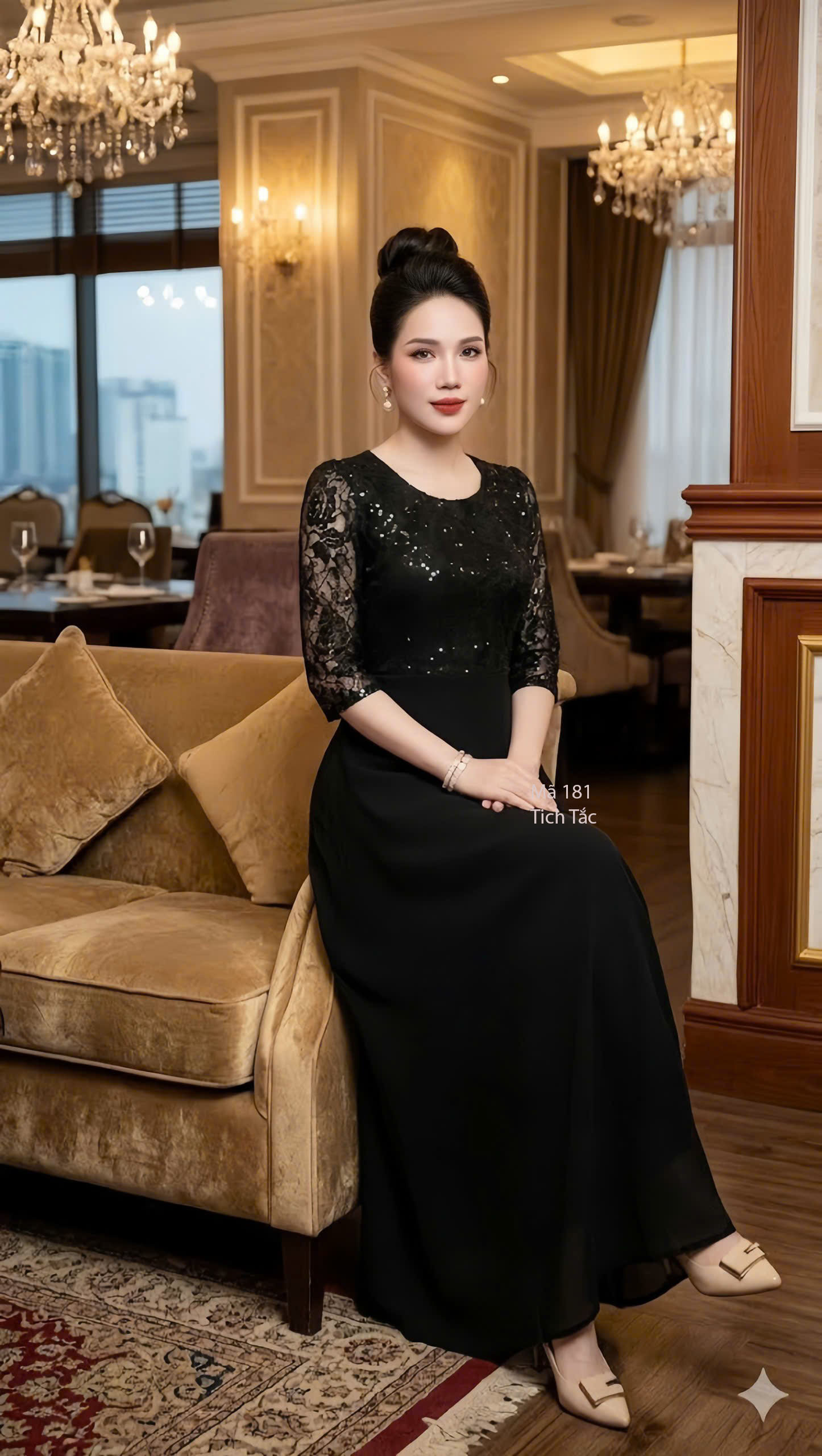 Dam voan phoi ren co tron hat kim sa mau den f181 6