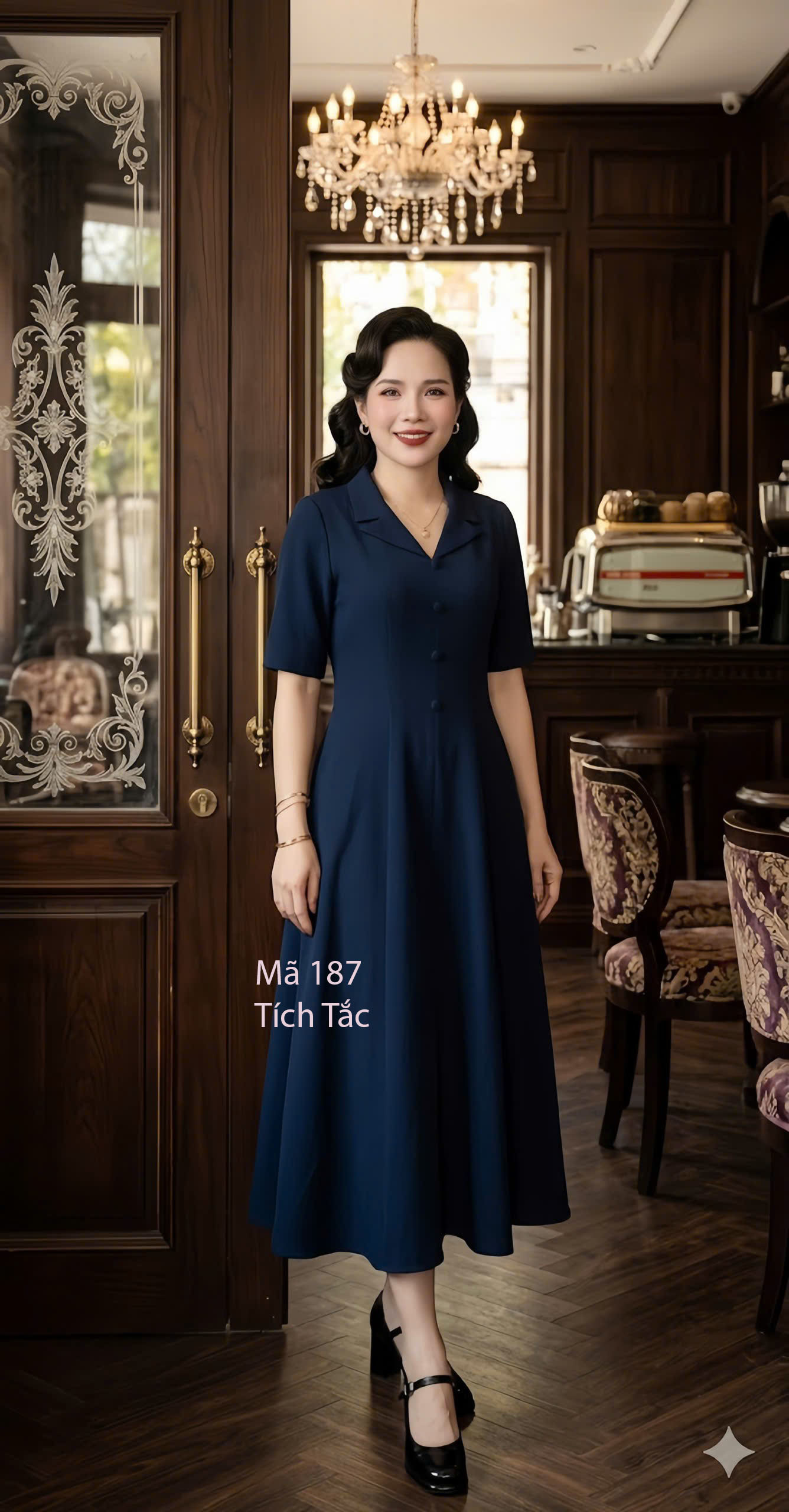 Dam 8 manh co vest mau xanh den f187 10