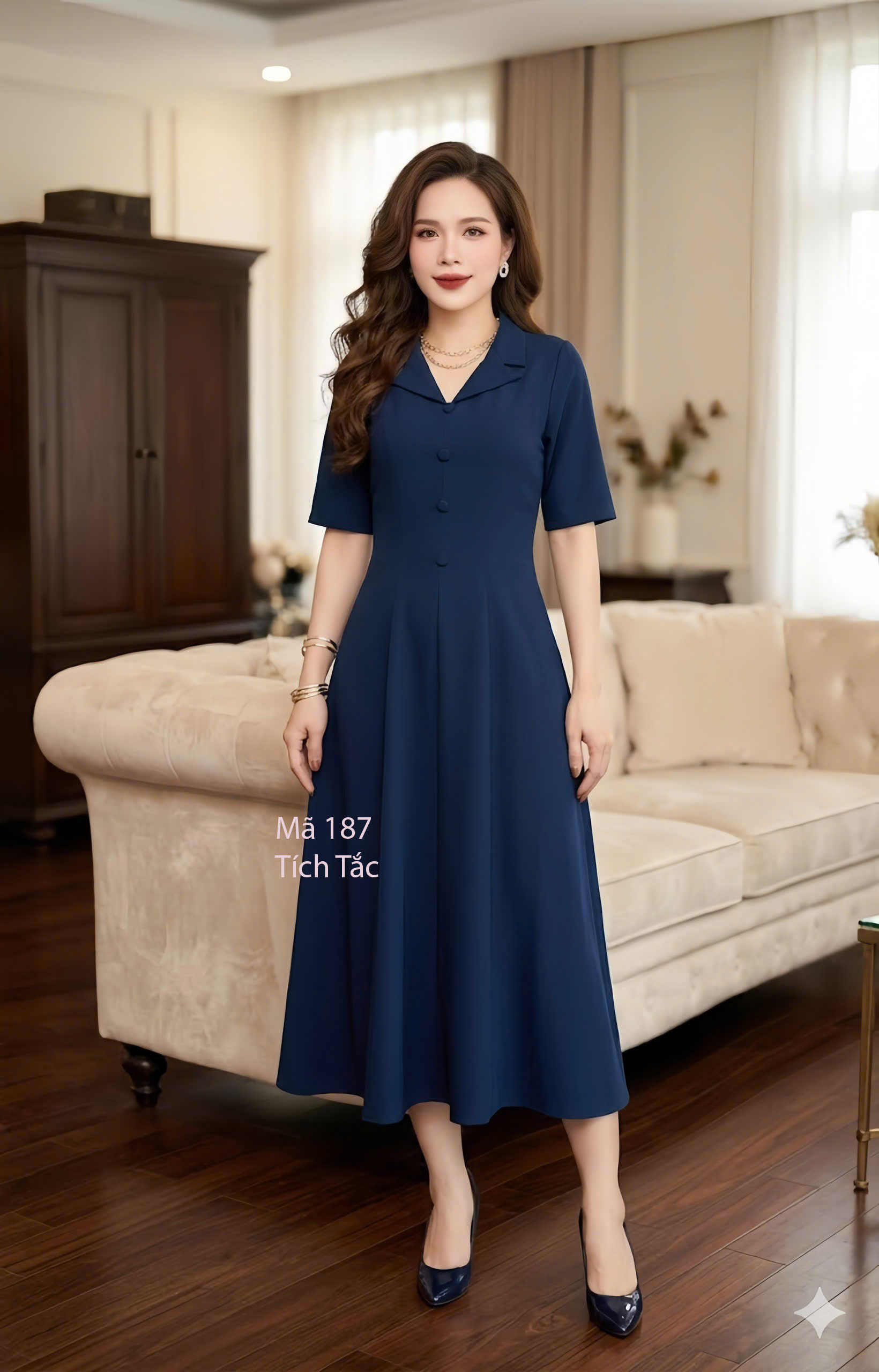 Dam 8 manh co vest mau xanh den f187 8
