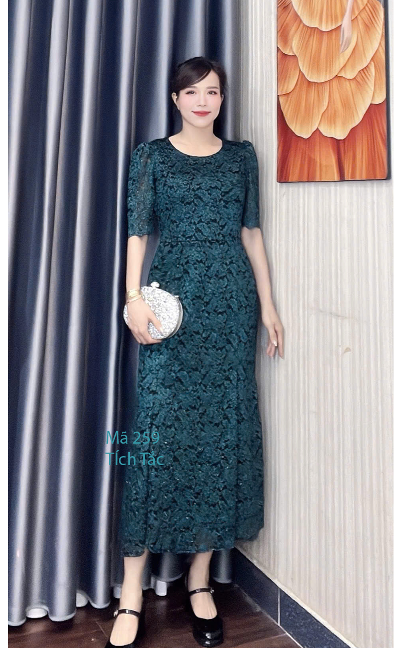 Dam ren duoi ca co tron kim tuyen mau xanh f259 8