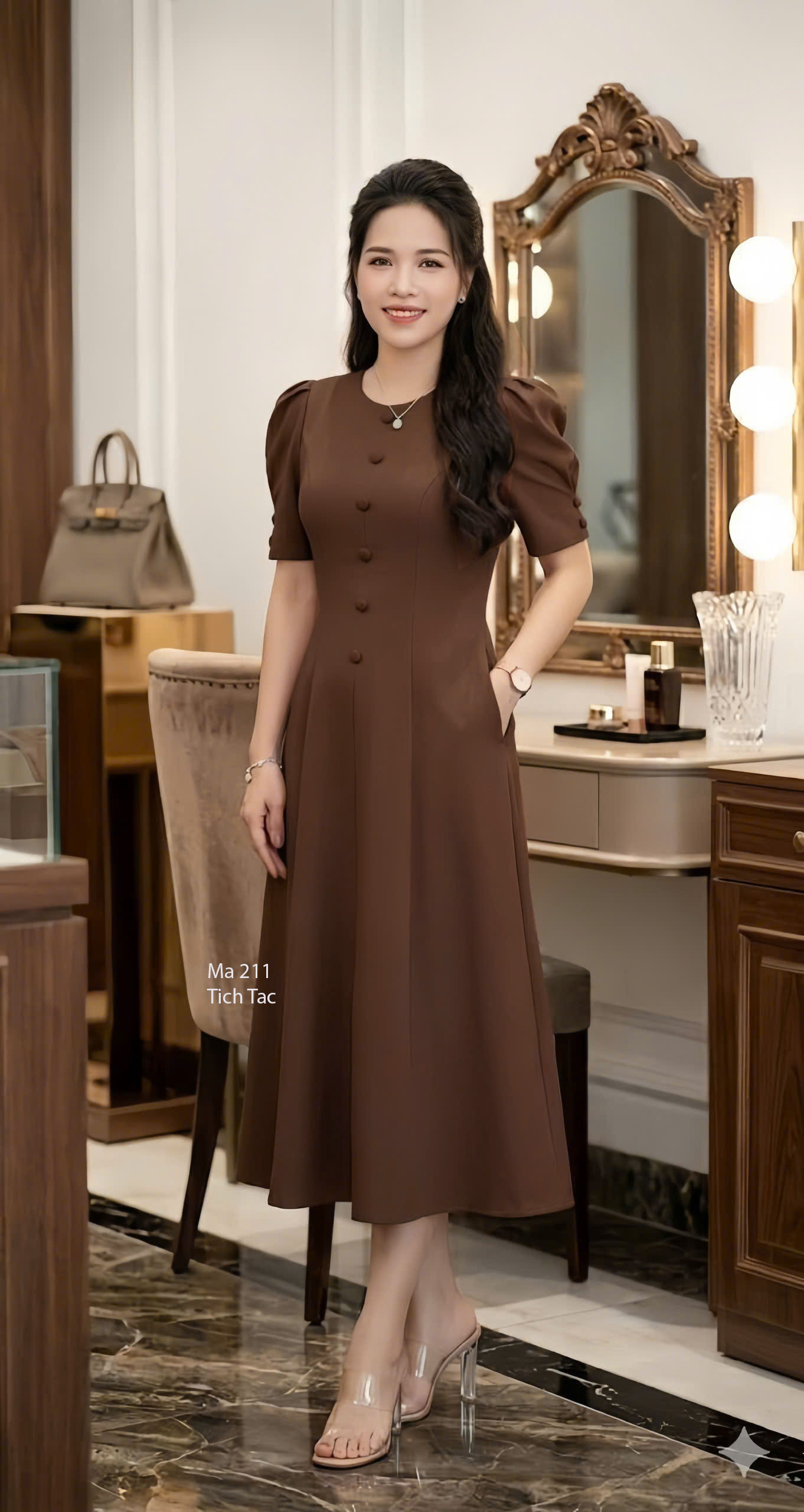 Dam 8 manh co tron 10 nut mau nau f211 2