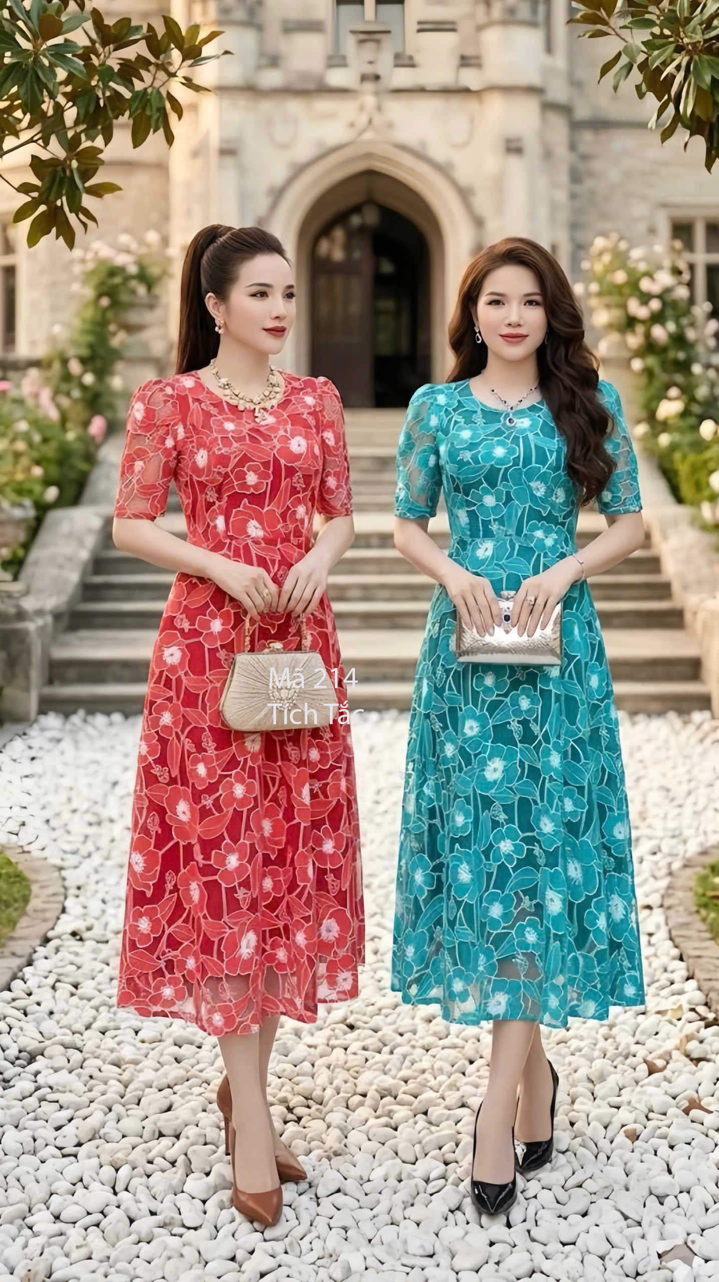 Dam ren luoi ep hoa hoa tiet van noi mau do f214 1