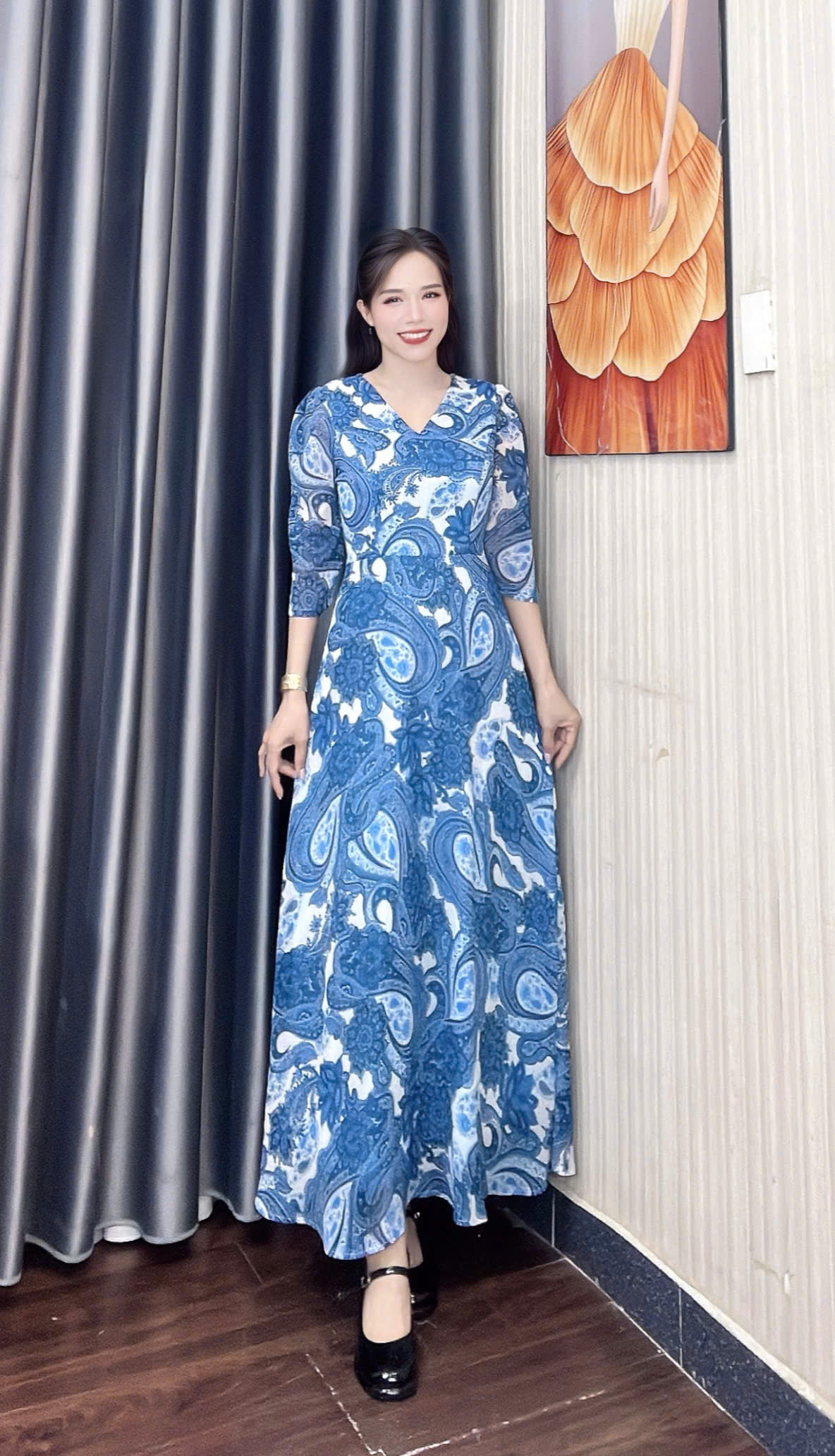 dam-voan-maxi-hoa-tiet-xanh-duong-225 4