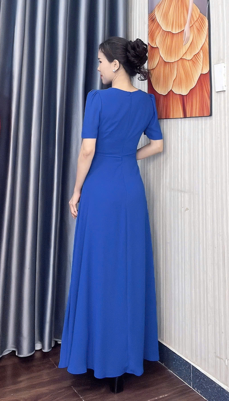 Dam maxi tam y kem hoa roi mau xanh f258 1