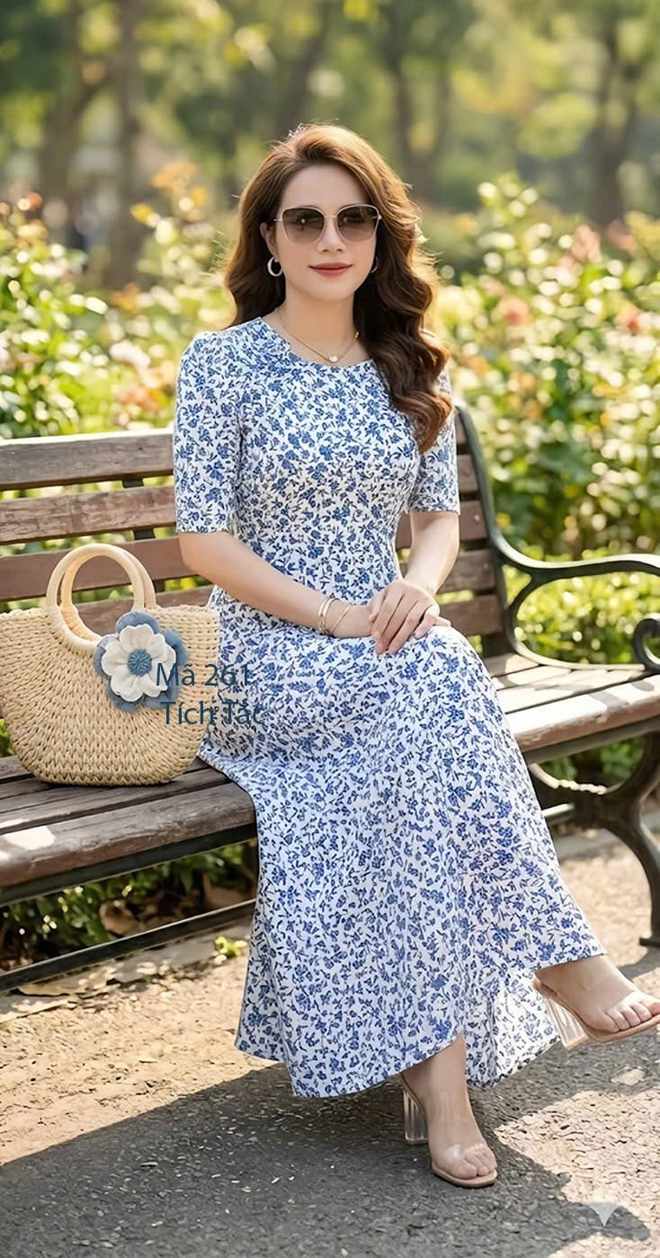dam-maxi-261-trang-hoa-xanh 6