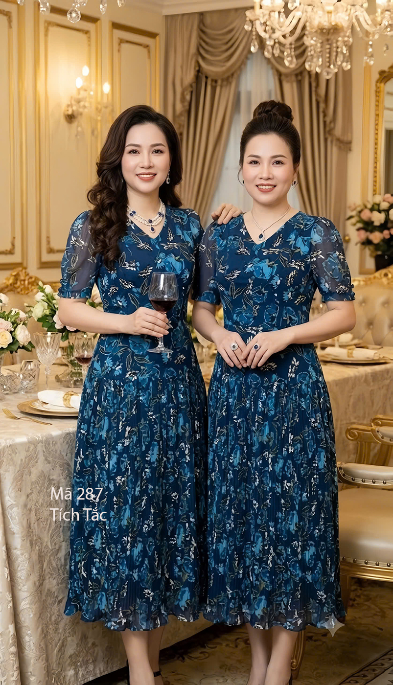 Dam hoa tiet dap ly co tim dinh nut mau xanh den f287 7