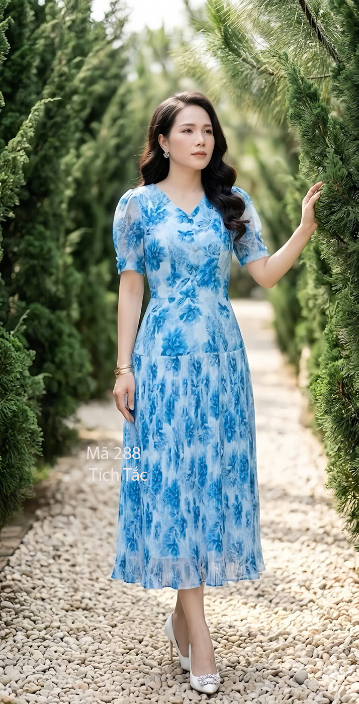 Dam hoa tiet dap ly co tim dinh nut mau xanh bien f288 6