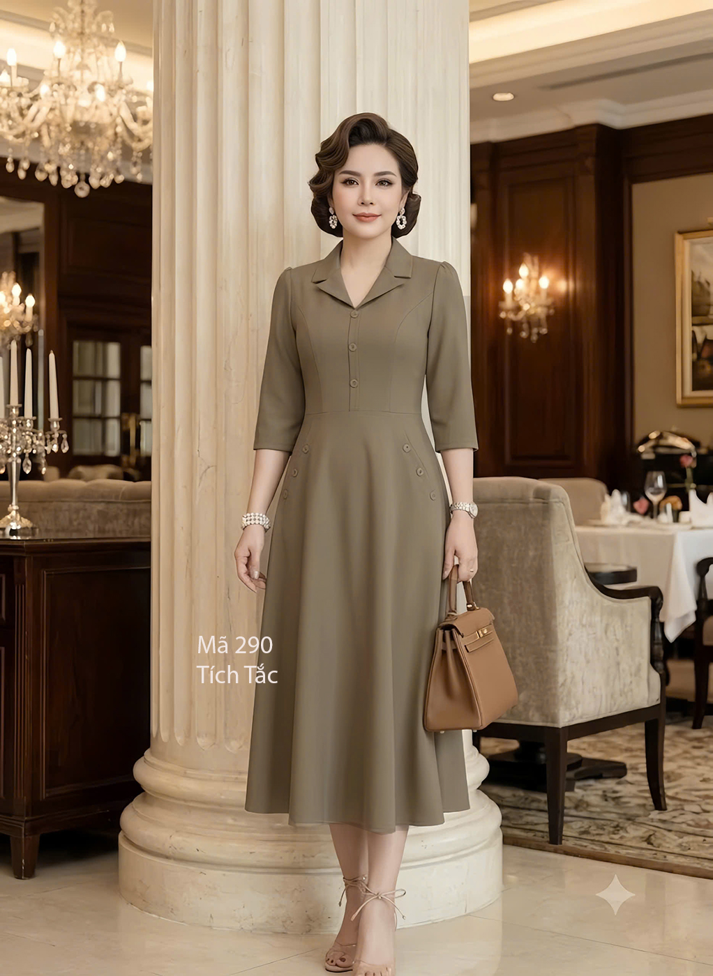 dam-vest-tay-lo-dinh-nut-290-nau-tay 2