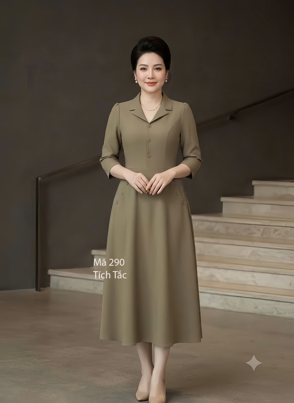 dam-vest-tay-lo-dinh-nut-290-nau-tay 3