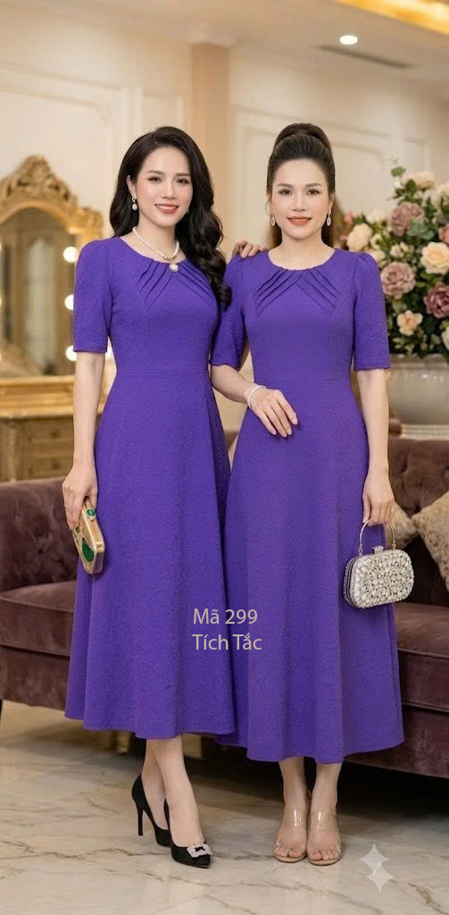 Dam cotton van gam hoa mau tim f299 3
