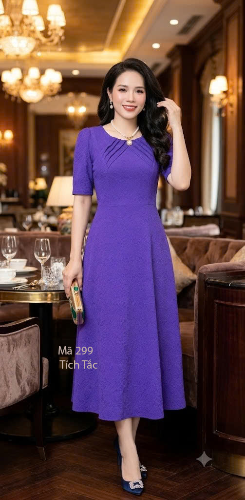 Dam cotton van gam hoa mau tim f299 7