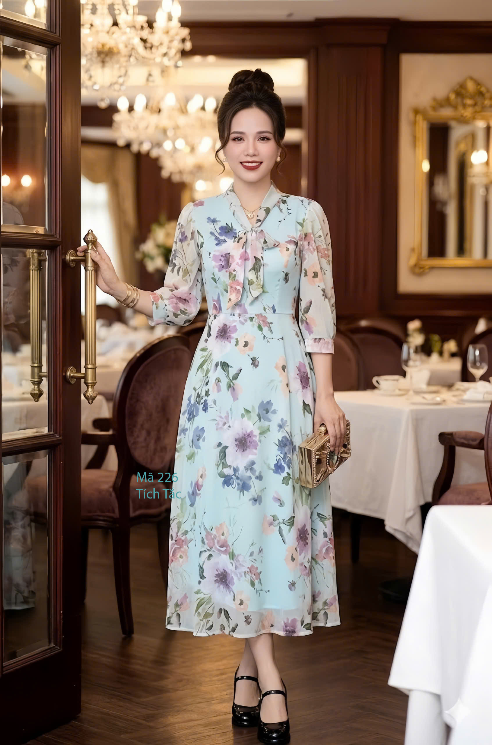 Da m xo e voan bong cot no ma u xanh bien f226 5