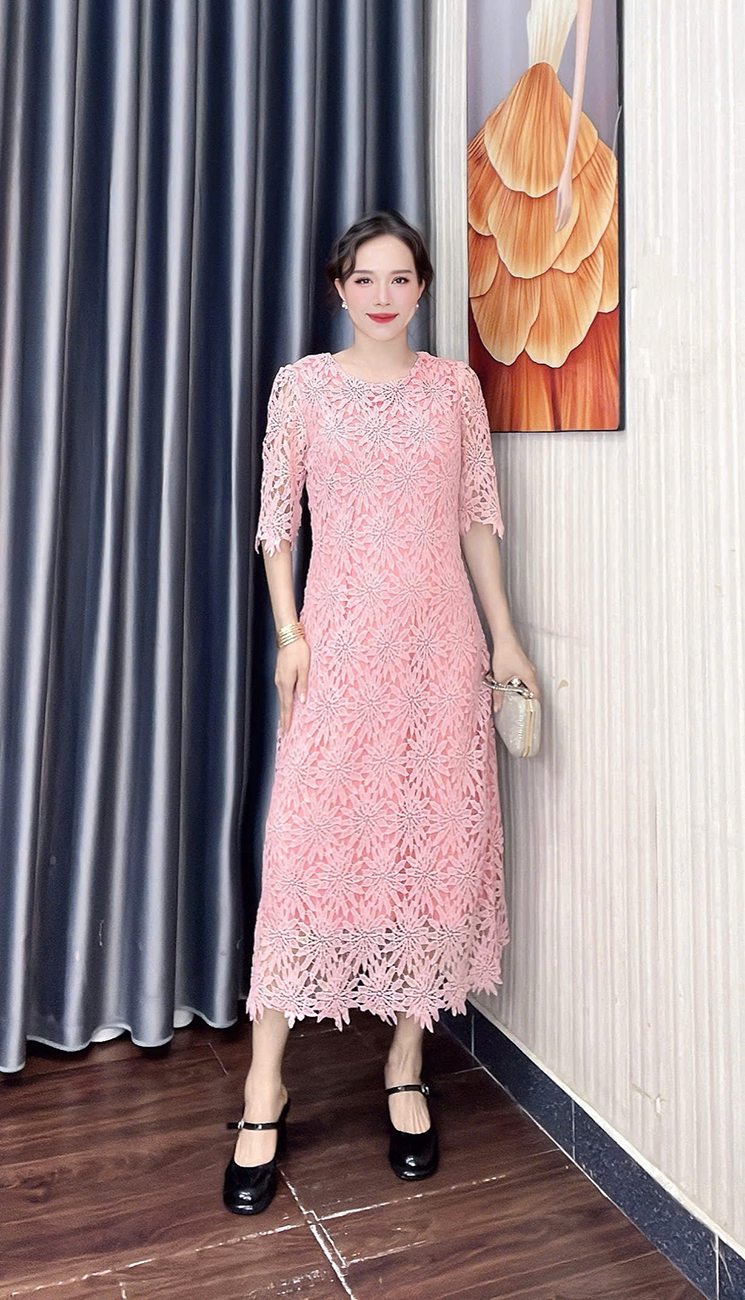 Dam ren xuong co tron mau hong f309 6