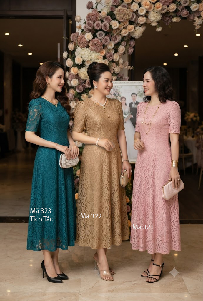 Dam ren 8 manh co tron mau hong f321 10