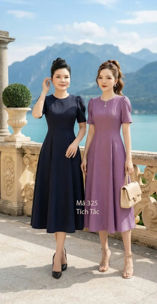 Dam 8 manh co tron hoa noi mau hong tim f325 7