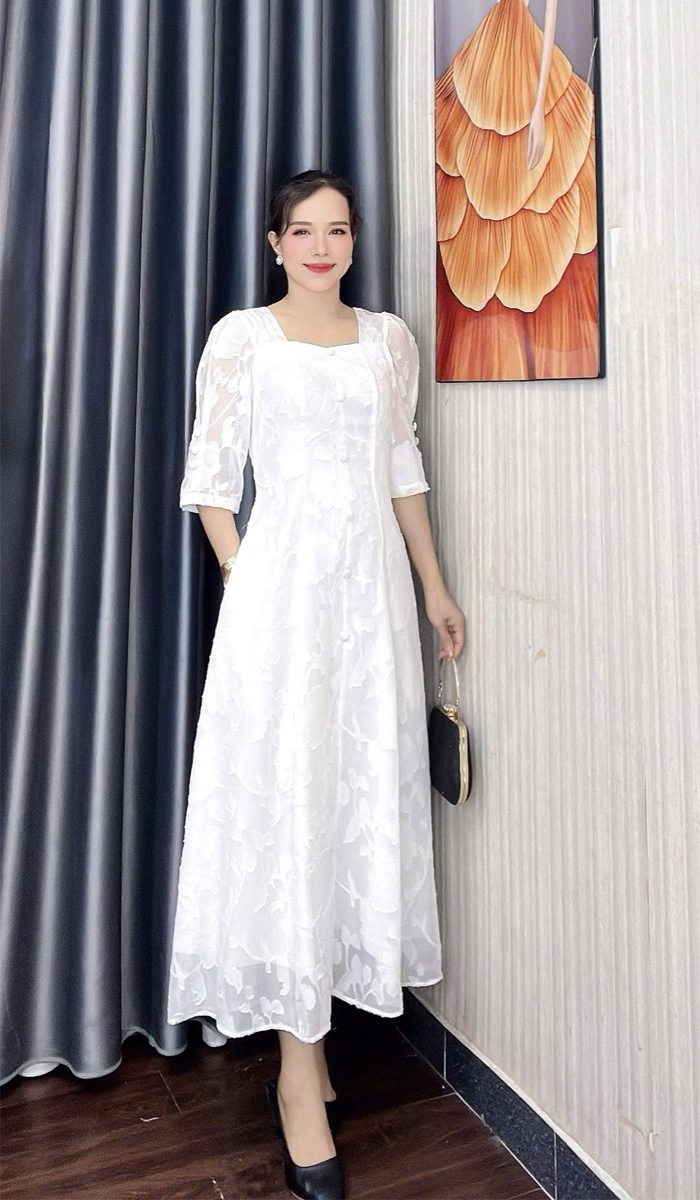 Dam 8 manh voan ep co vuong mau trang f328 5