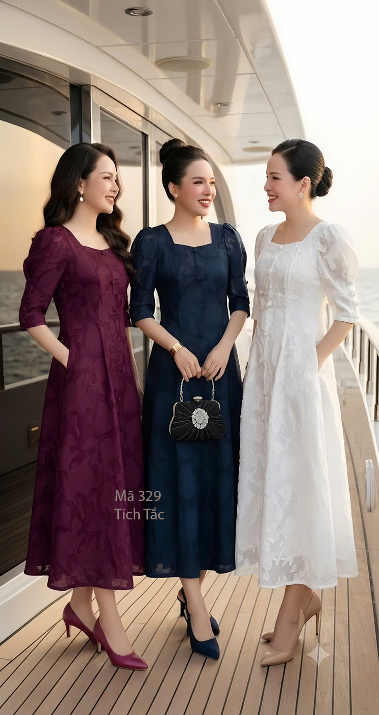 Dam 8 manh to theu co vuong mau xanh den f329 8
