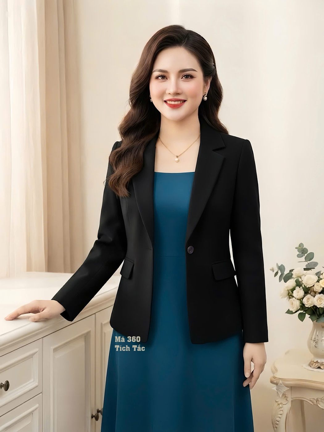Ao khoac vest mau den f360 2
