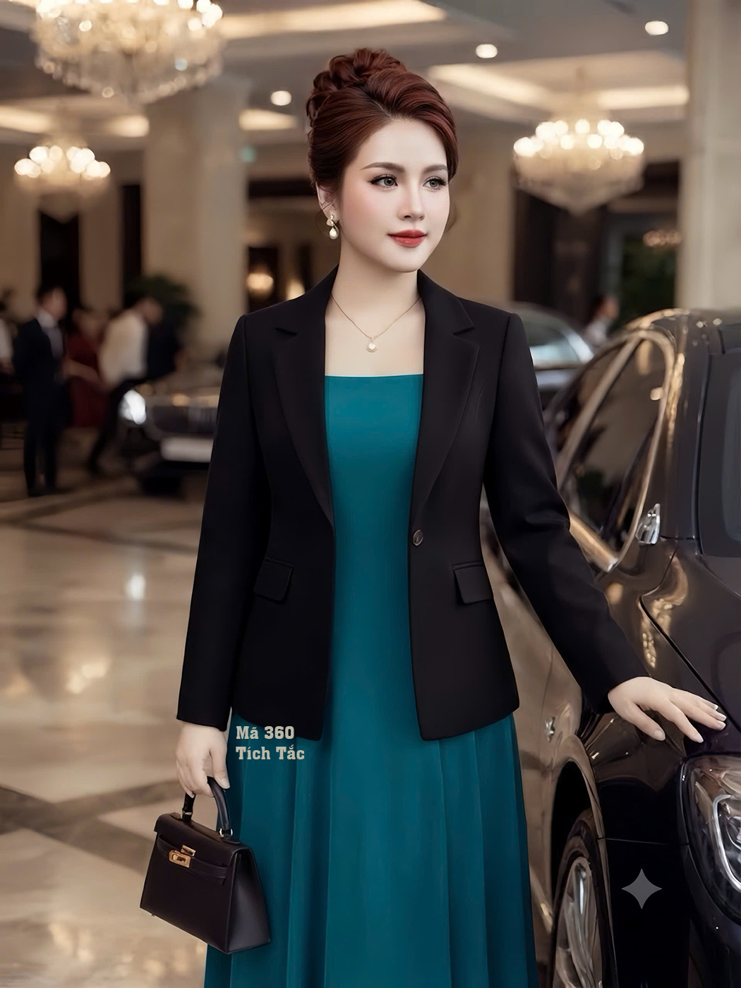 Ao khoac vest mau den f360 3
